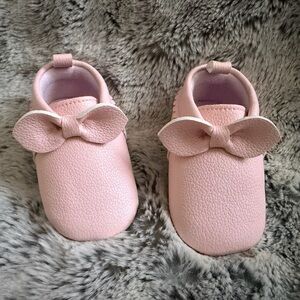 Adorable Pink Kids Moccasins